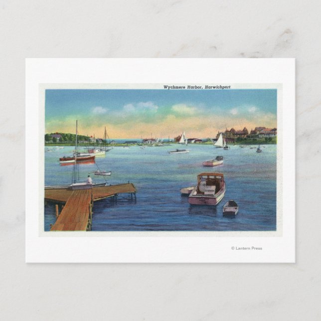 Carte Postale Vue du port de Wychmere Harbour (Devant)