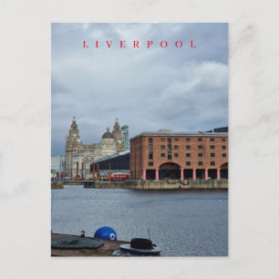 Carte postale vue du quai Albert à Liverpool