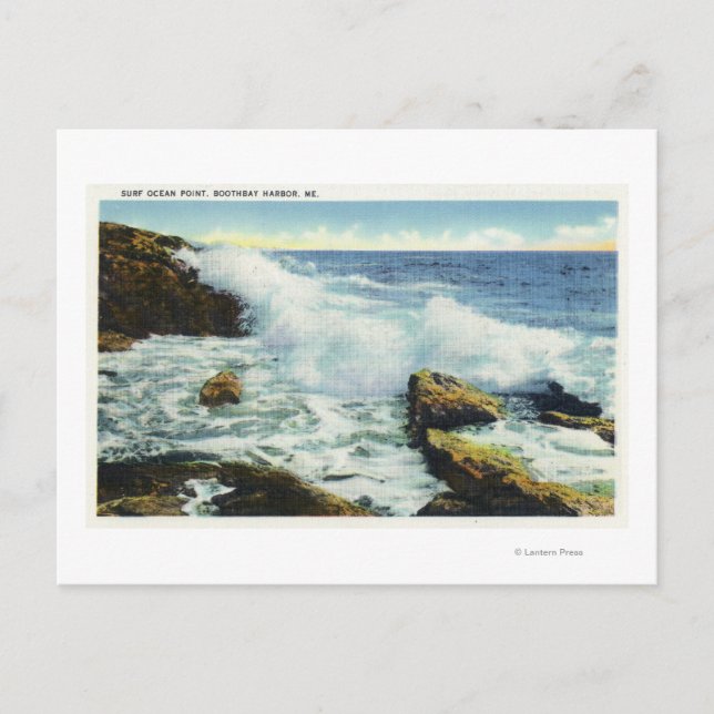Carte Postale Vue du Surf à Ocean Point (Devant)