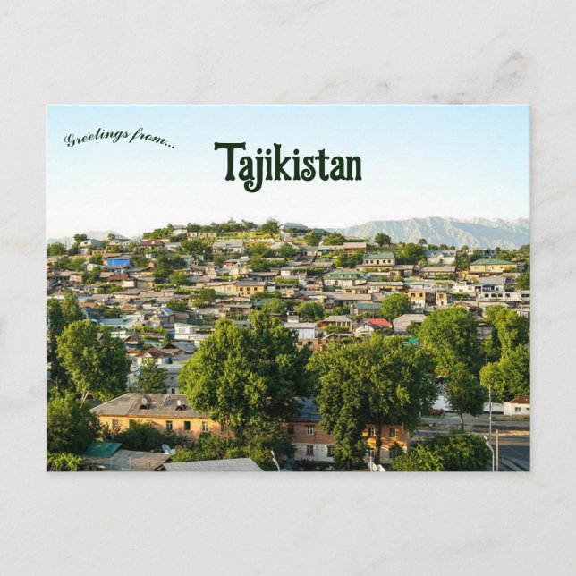 Carte Postale Vue du Tadjikistan (Devant)