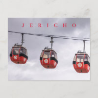 Carte postale vue du téléphérique de Jericho
