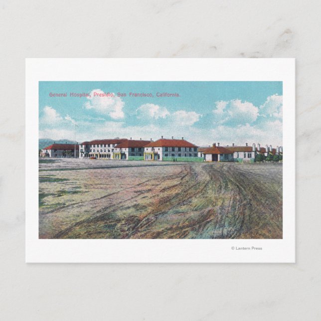 Carte Postale Vue du terrain de l'hôpital général, Presidio (Devant)
