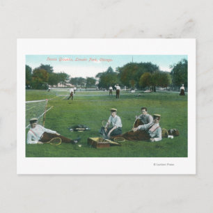 Carte Postale Vue du terrain de tennis de Lincoln ParkChicago, I