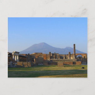 Carte Postale Vue Du Vésuve Sur Les Ruines De Pompéi