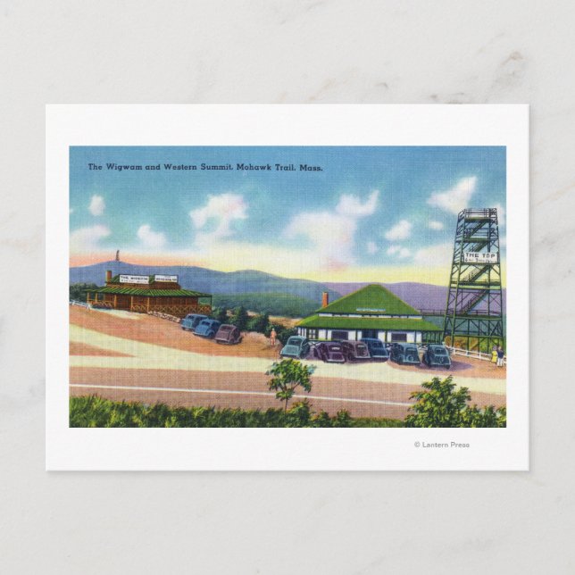 Carte Postale Vue du Wigwam et du Western Summit (Devant)