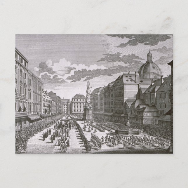Carte Postale Vue d'une procession dans le Graben (Devant)