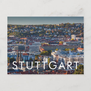 Carte Postale Vue élevée de la ville de Stuttgart