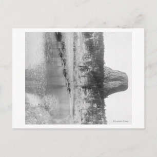 Carte Postale Vue éloignée de la tour du Diable avec de l'eau da