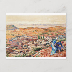 Carte Postale Vue éloignée de Nazareth par William Holman Hunt