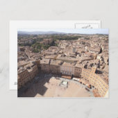 Carte Postale Vue en grand angle du paysage urbain, Sienne, Ital (Devant / Derrière)