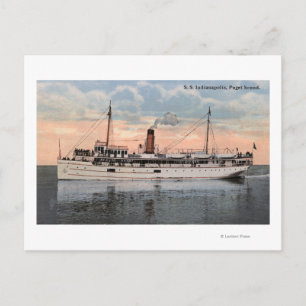 Carte Postale Vue en vapeur d'Indianapolis SS