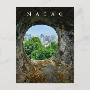 Carte postale vue encadrée de Macao