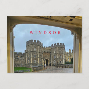 Carte postale vue encadrée du château de Windsor