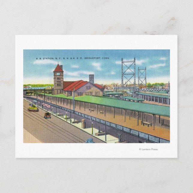 Carte Postale Vue extérieure de la gare (Devant)