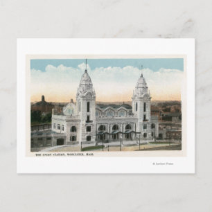 Carte Postale Vue extérieure de la gare Union