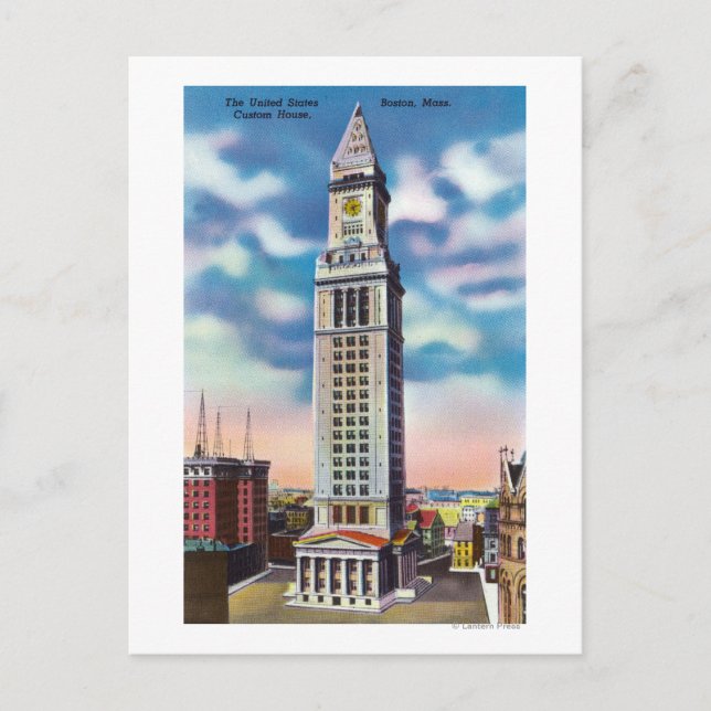 Carte Postale Vue extérieure de la maison américaine personnalis (Devant)