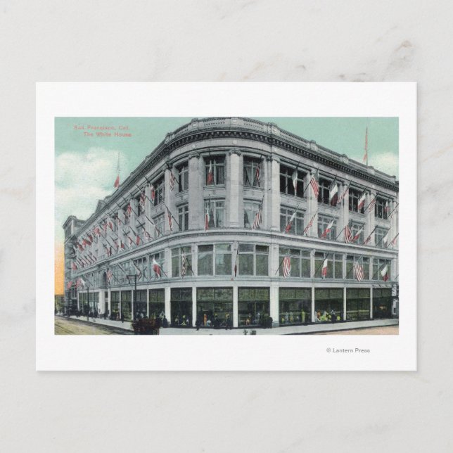 Carte Postale Vue extérieure de la Maison Blanche (Devant)