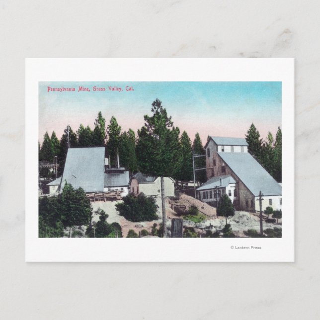 Carte Postale Vue extérieure de la mine de Pennsylvanie (Devant)