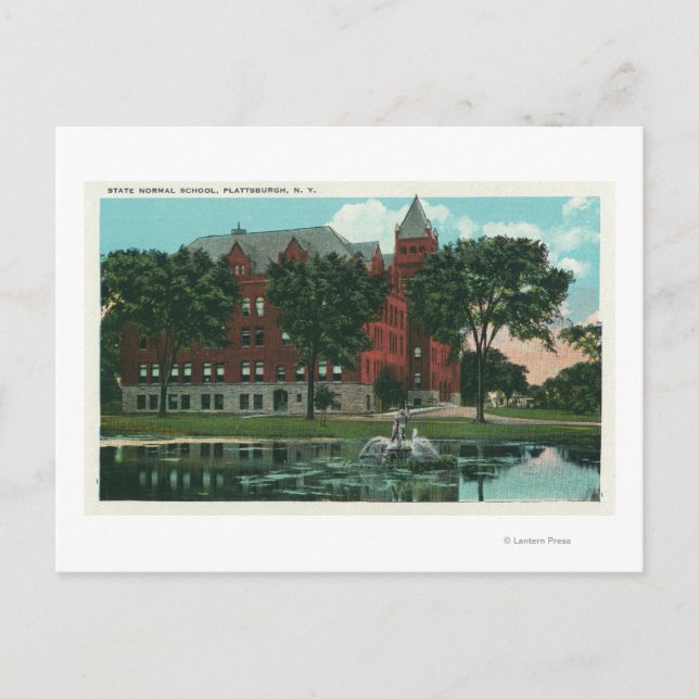 Carte Postale Vue extérieure de l'école normale d'état (Devant)