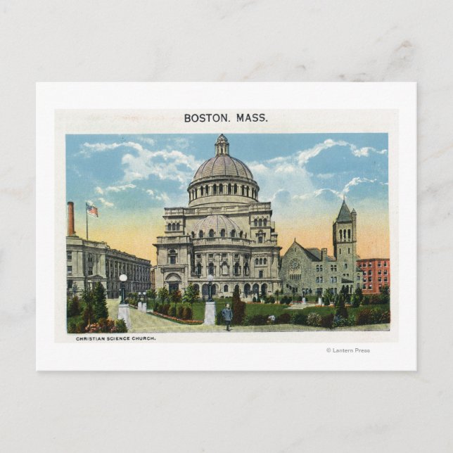 Carte Postale Vue extérieure de l'église de la science chrétienn (Devant)