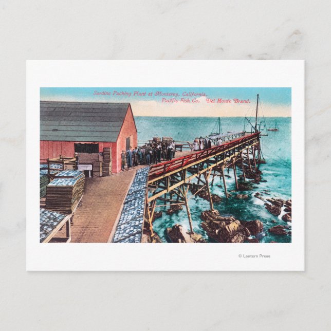 Carte Postale Vue extérieure de l'emballage de la sardine Del Mo (Devant)