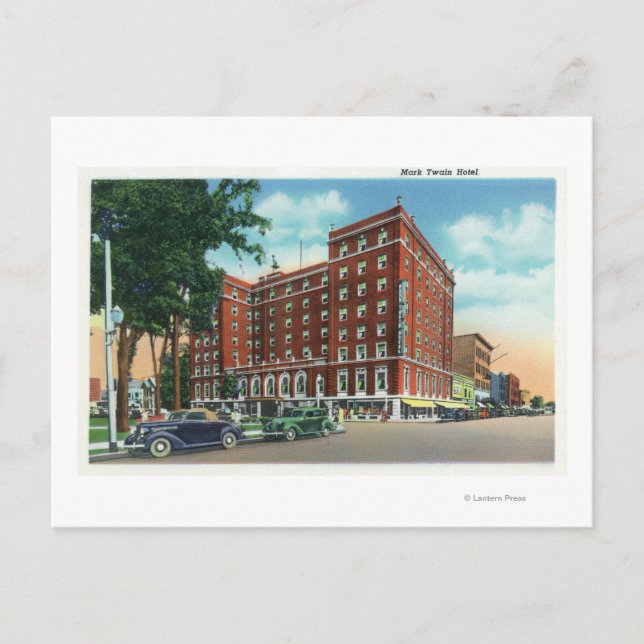 Carte Postale Vue extérieure de l'hôtel Mark Twain (Devant)
