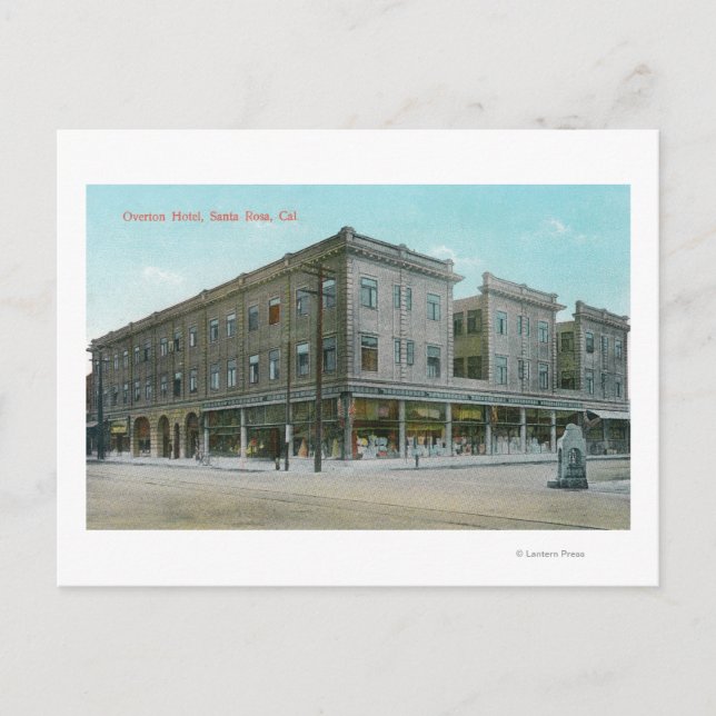 Carte Postale Vue extérieure de l'hôtel Overton # 2 (Devant)