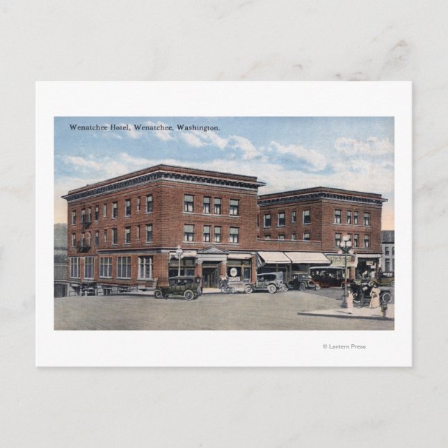 Carte Postale Vue extérieure de l'hôtel Wenatchee (Devant)