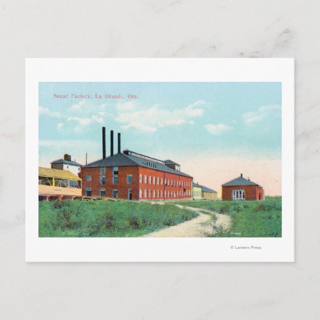 Carte Postale Vue extérieure de l'usine de sucre (Devant)