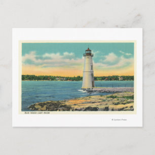Carte Postale Vue extérieure de Rock Island Light House