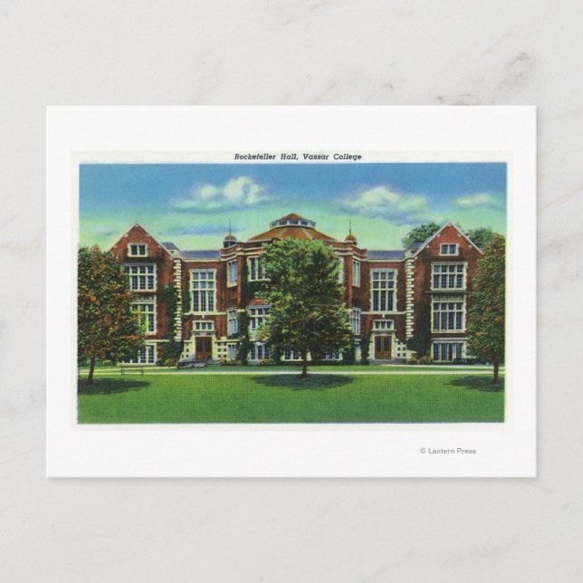 Carte Postale Vue extérieure de Rockefeller Hall, Vassar (Devant)
