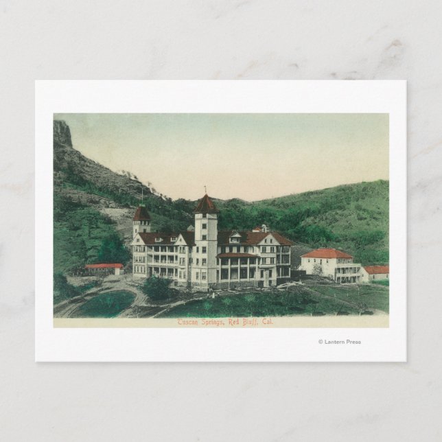 Carte Postale Vue extérieure des sources toscanesRed Bluff, CA (Devant)