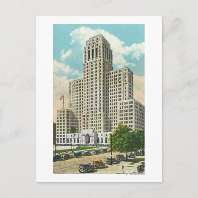 Carte Postale Vue extérieure du bâtiment des bureaux de l'État d (Devant)