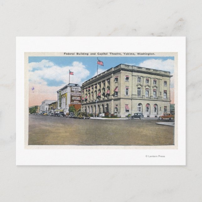 Carte Postale Vue extérieure du bâtiment fédéral, théâtre Capito (Devant)