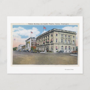 Carte Postale Vue extérieure du bâtiment fédéral, théâtre Capito