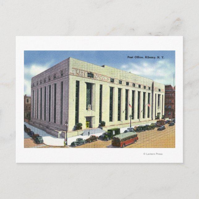 Carte Postale Vue extérieure du bureau de poste # 2 (Devant)