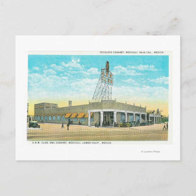Carte Postale Vue extérieure du cabaret de Tecolote (Devant)