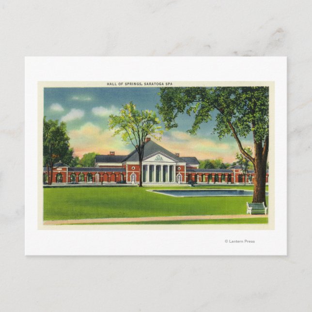 Carte Postale Vue extérieure du Hall des sources # 2 (Devant)