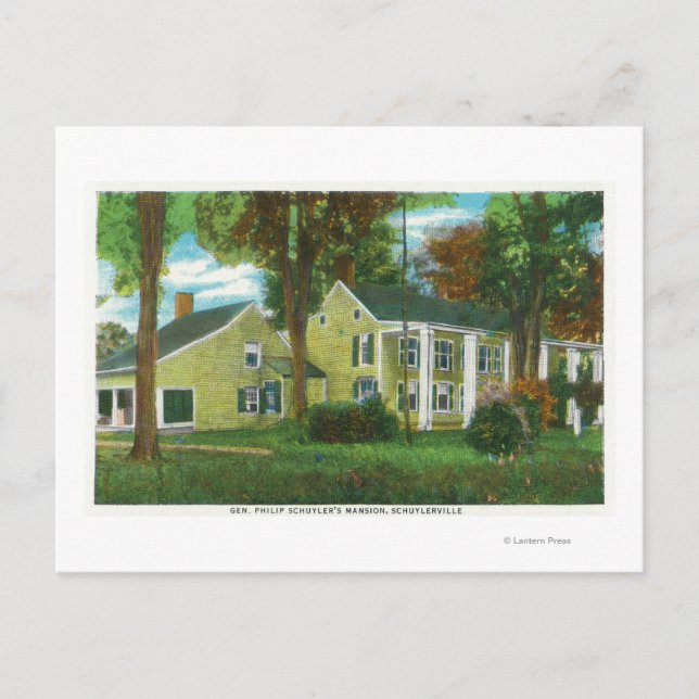 Carte Postale Vue extérieure du manoir du général Philip Schuyle (Devant)