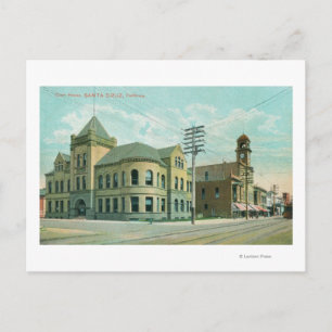 Carte Postale Vue extérieure du palais de justiceSanta Cruz, CA