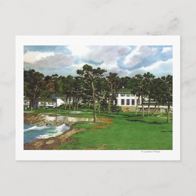 Carte Postale Vue extérieure du Pebble Beach Lodge & (Devant)