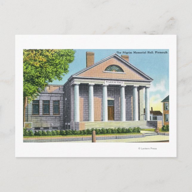 Carte Postale Vue extérieure du Pilgrim Memorial Hall (Devant)