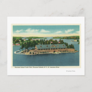 Carte Postale Vue extérieure du yacht de l'île de Mille
