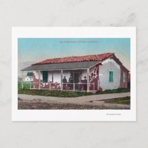 Carte Postale Vue extérieure d'un ancien Adobe HomeVentura, CA
