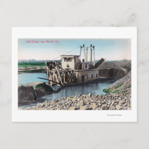 Carte Postale Vue extérieure d'un Gold DredgerOroville, CA