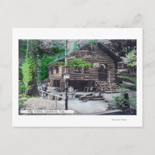Carte Postale Vue extérieure d'une cabine à billesCazadero, CA