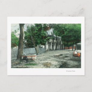 Carte Postale Vue extérieure d'une maison de route Yreka, CA