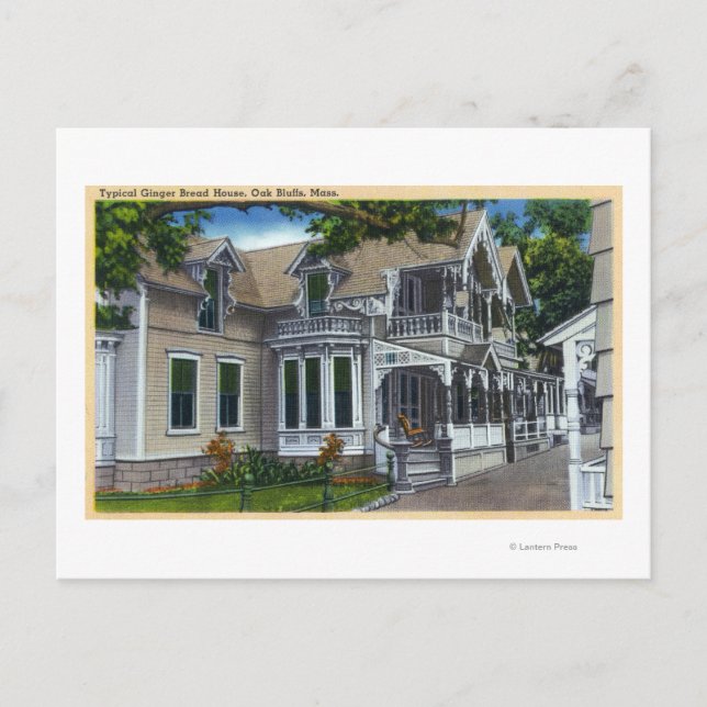 Carte Postale Vue extérieure d'une maison typique de pain de gin (Devant)