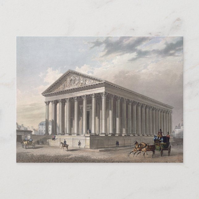 Carte Postale Vue extérieure sur la Madeleine, Paris (Devant)