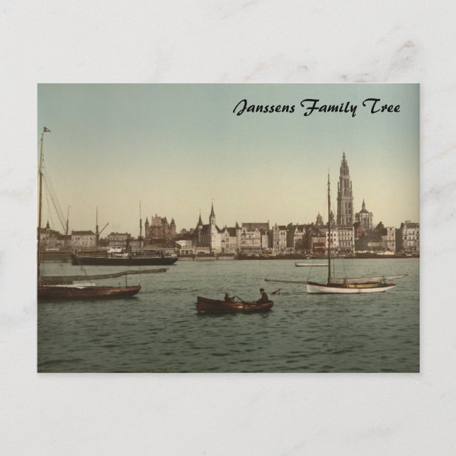 Carte Postale Vue générale d'Anvers II, Belgique (Devant)